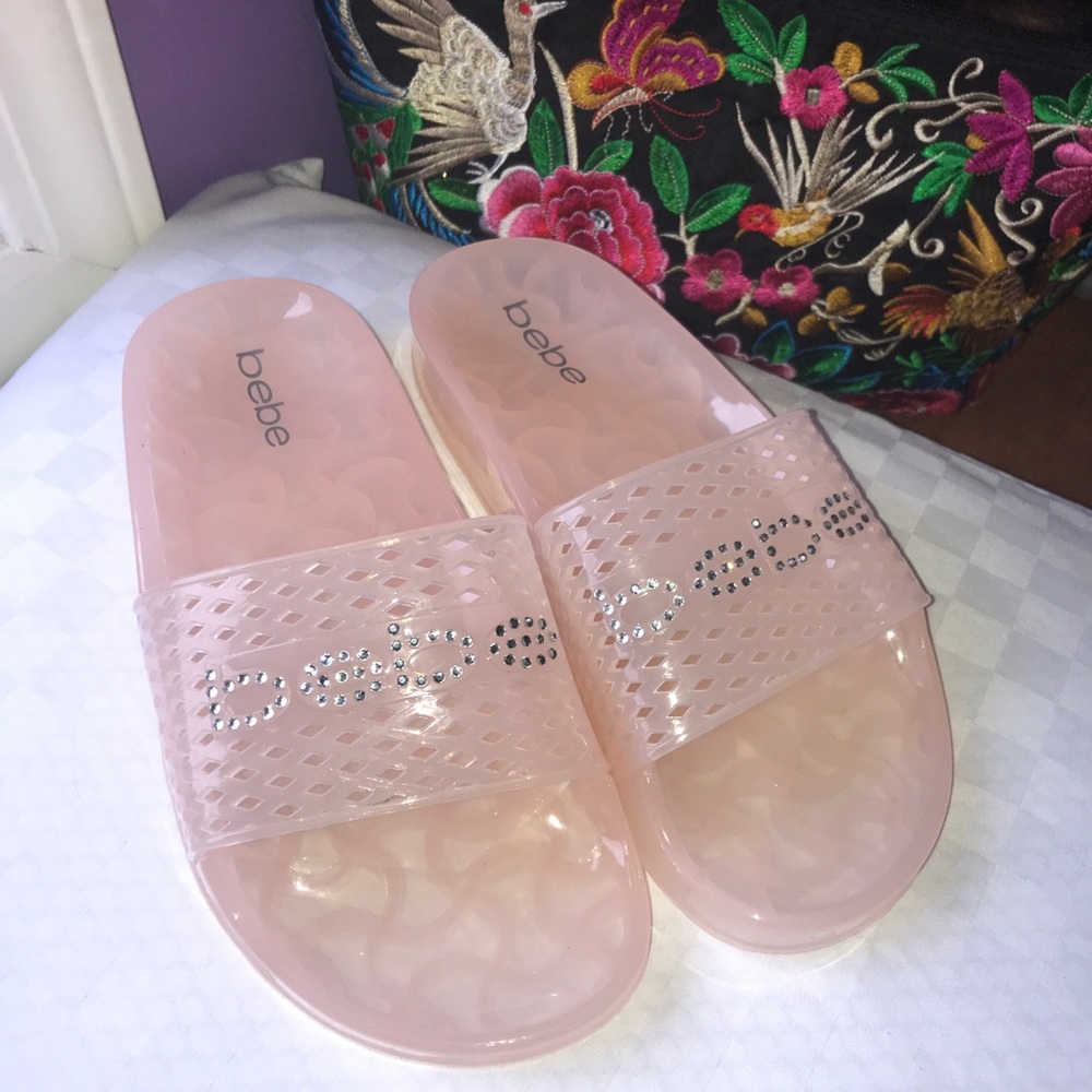 Bebe Pink Jelly Slides💓